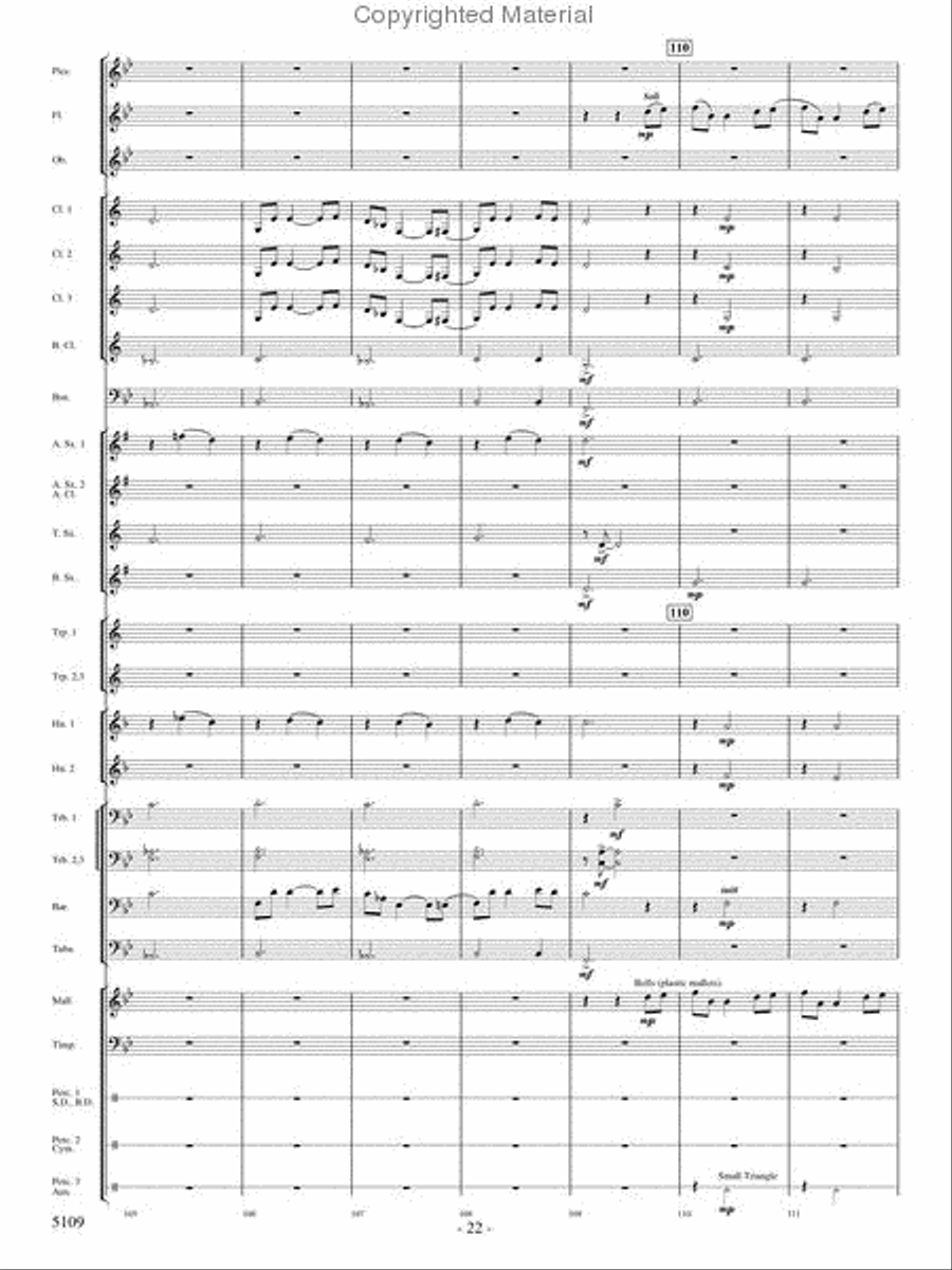 As If On Wings Concert Band scores gallery preview page 21
