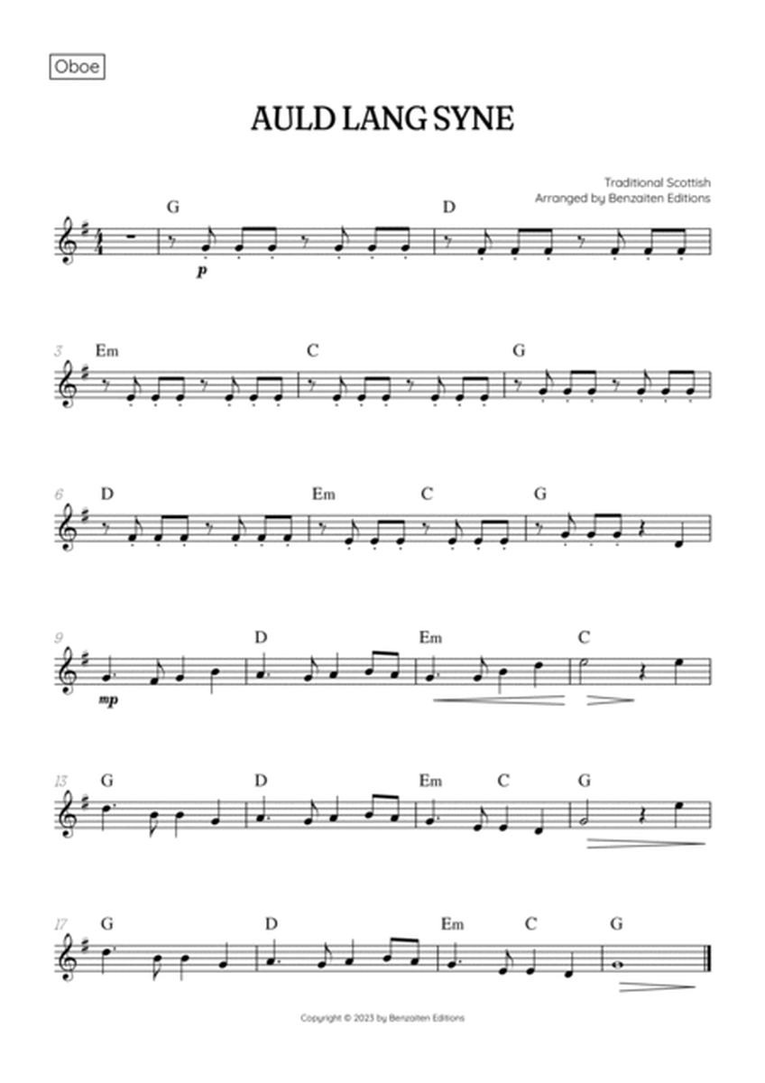 Auld Lang Syne • New Year's Anthem | Woodwind Quintet sheet music with chords image number null