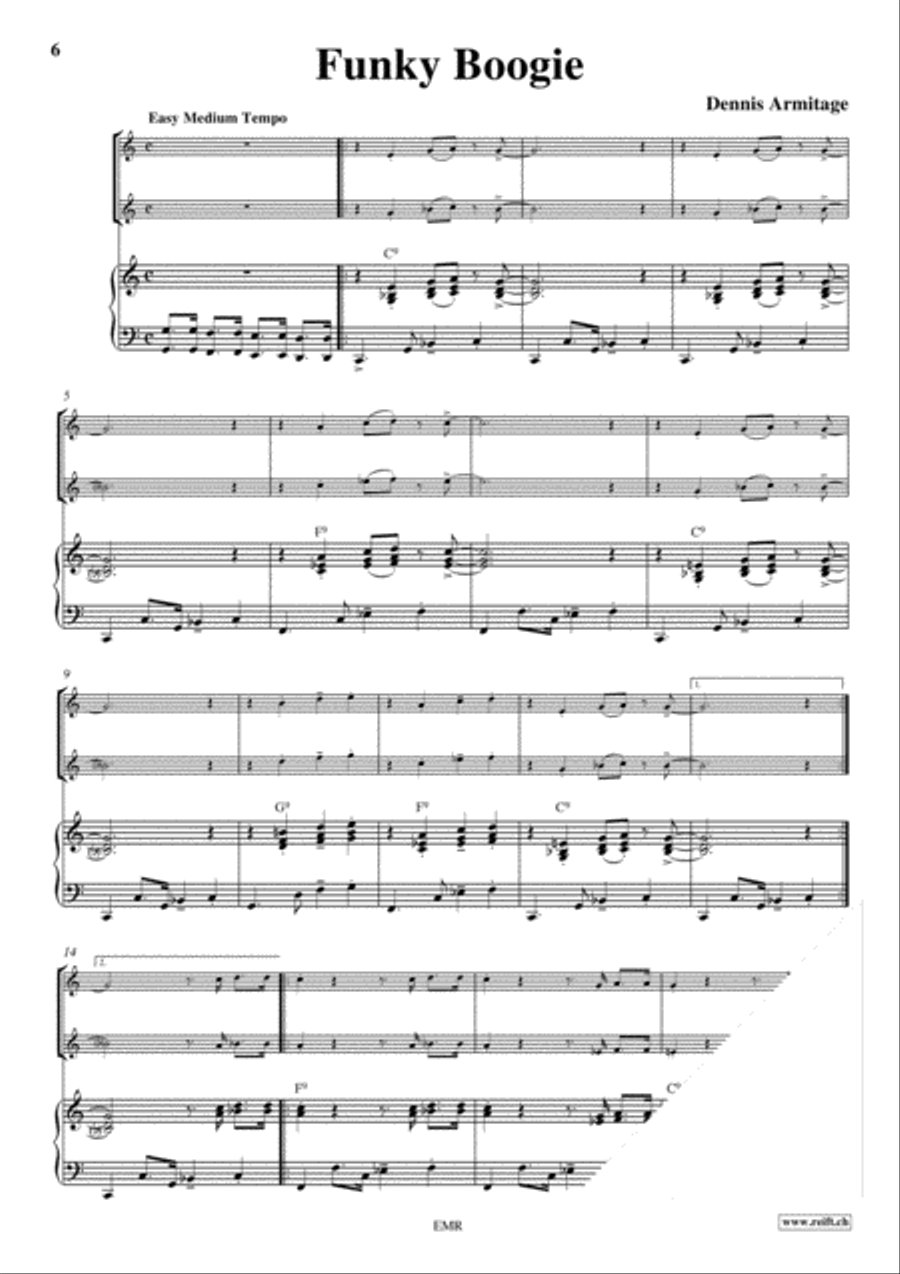Boogie Tenor Saxophone scores gallery preview page 4