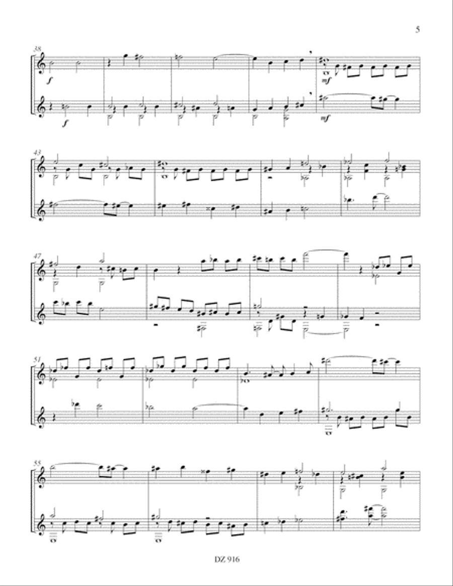 Trois cycles Classical Guitar scores gallery preview page 5