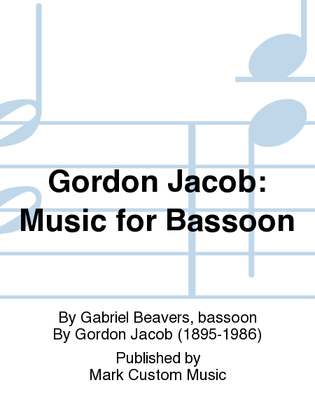 Book cover for Gordon Jacob: Music for Bassoon