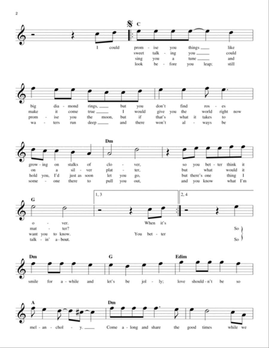 (I Never Promised You A) Rose Garden Piano scores gallery preview page 2