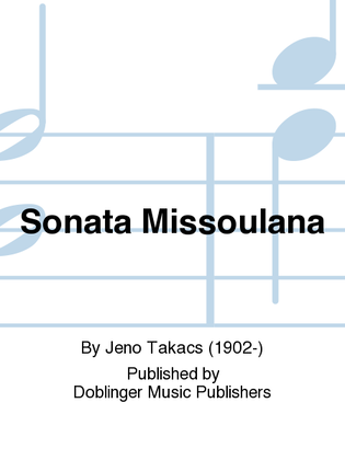 Book cover for Sonata Missoulana