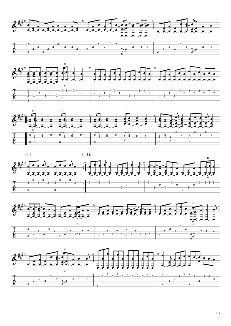 Edge Of Desire Acoustic Guitar scores gallery preview page 2