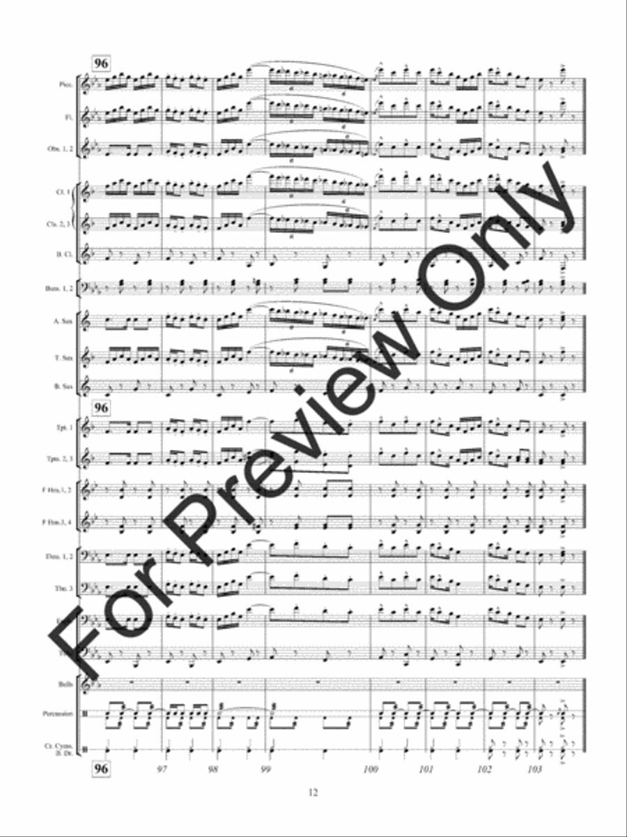 With Pleasure Concert Band scores gallery preview page 15