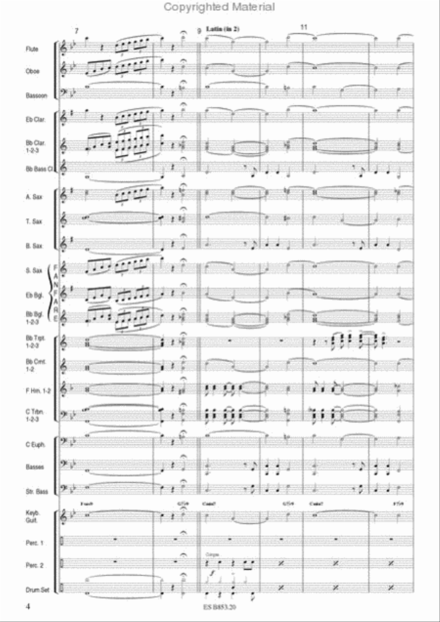 Modugno Forever Modugno Forever Concert Band scores gallery preview page 4
