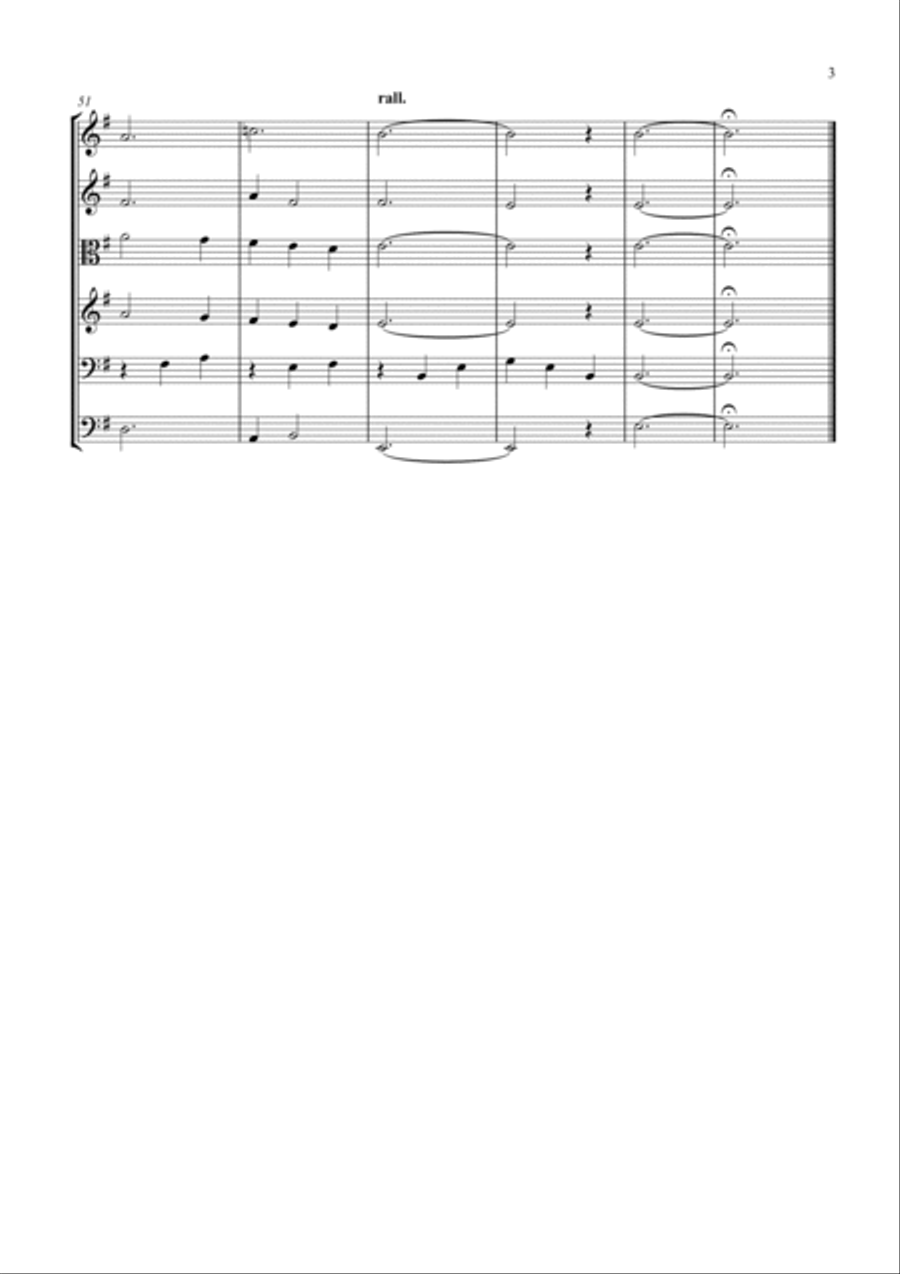 Scarborough Fair for String Orchestra String Quartet scores gallery preview page 3