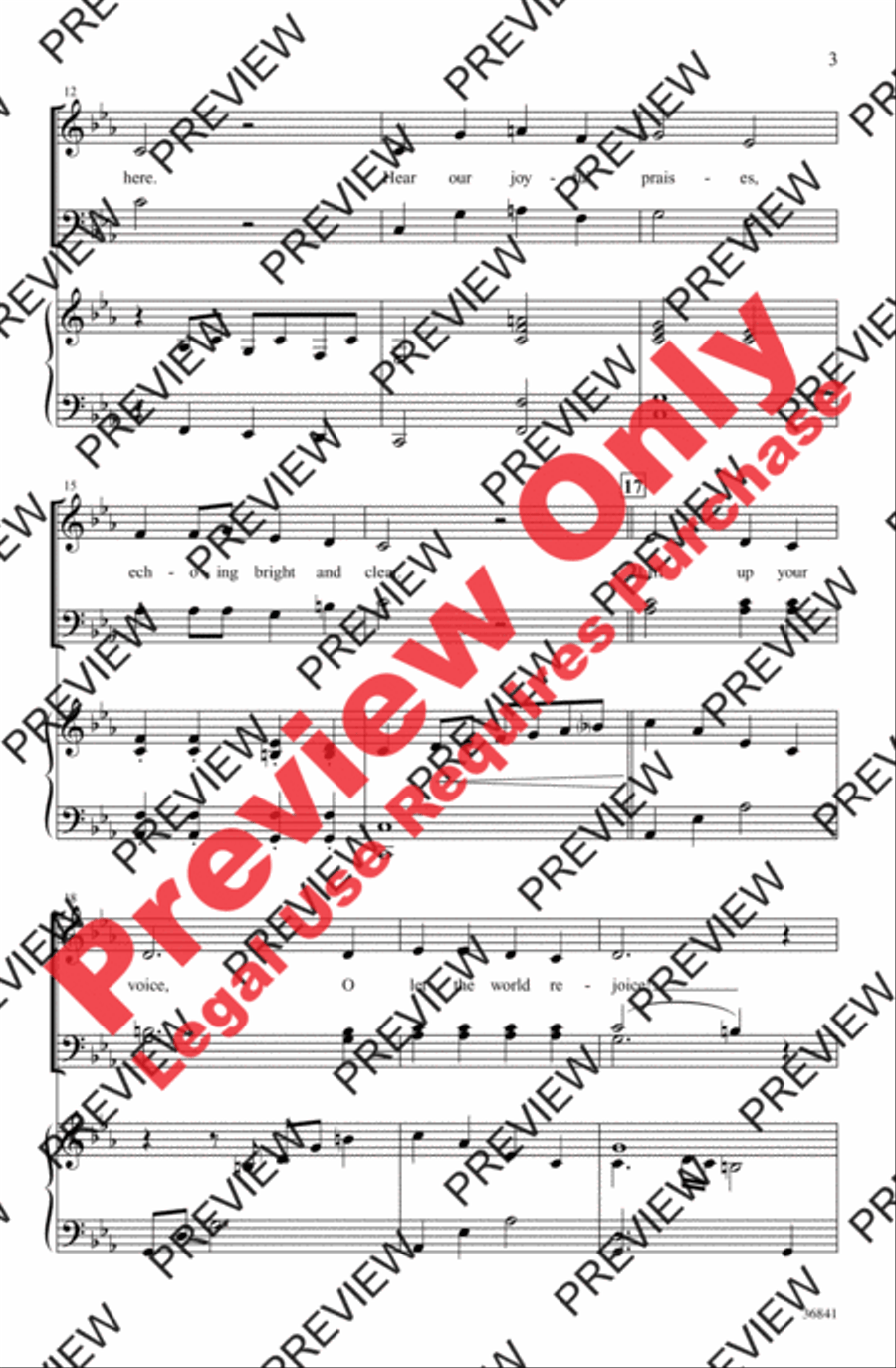 Sing We Now of Christmas 4-Part scores gallery preview page 3