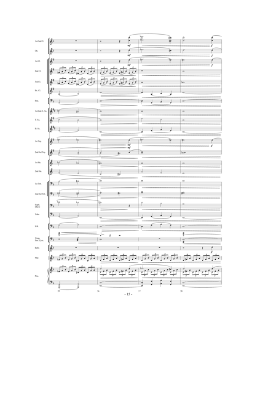 Moonlight Sonata Concert Band scores gallery preview page 14
