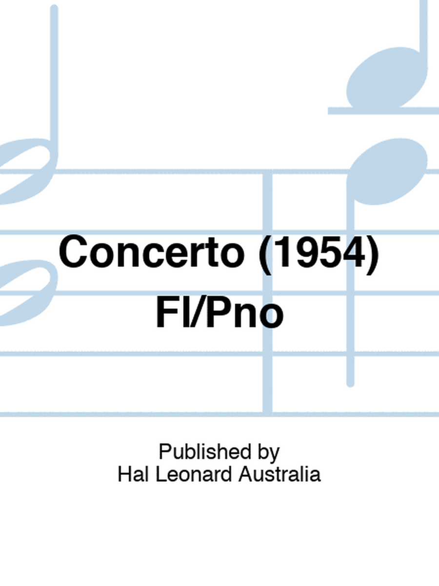 Concerto (1954) Fl/Pno