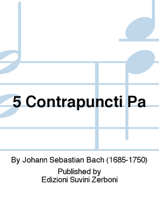 Book cover for 5 Contrapuncti Pa