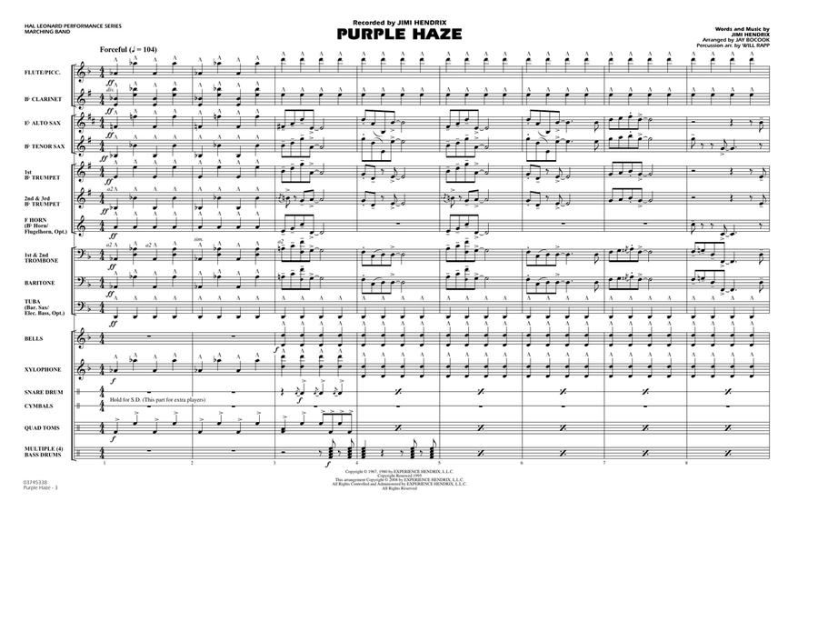Purple Haze - Full Score Score scores gallery preview page 2