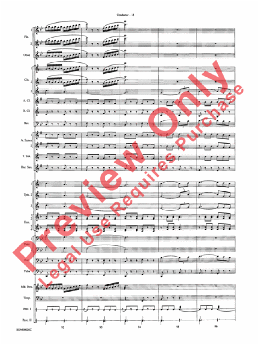 Wings and Shield Wings and Shield Concert Band scores gallery preview page 21