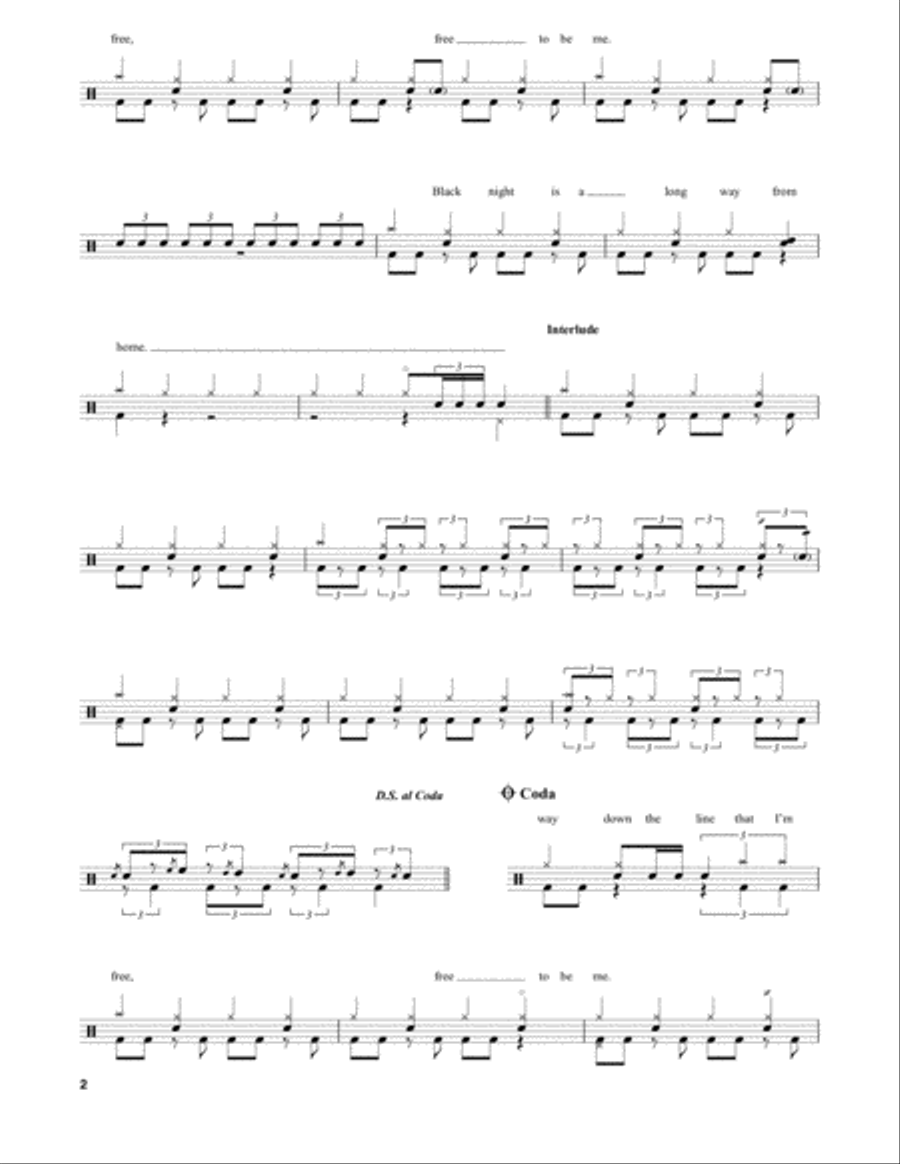 Black Night Black Night Drum Set scores gallery preview page 2