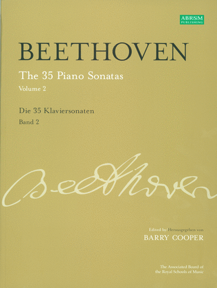 Book cover for The 35 Piano Sonatas, Volume 2