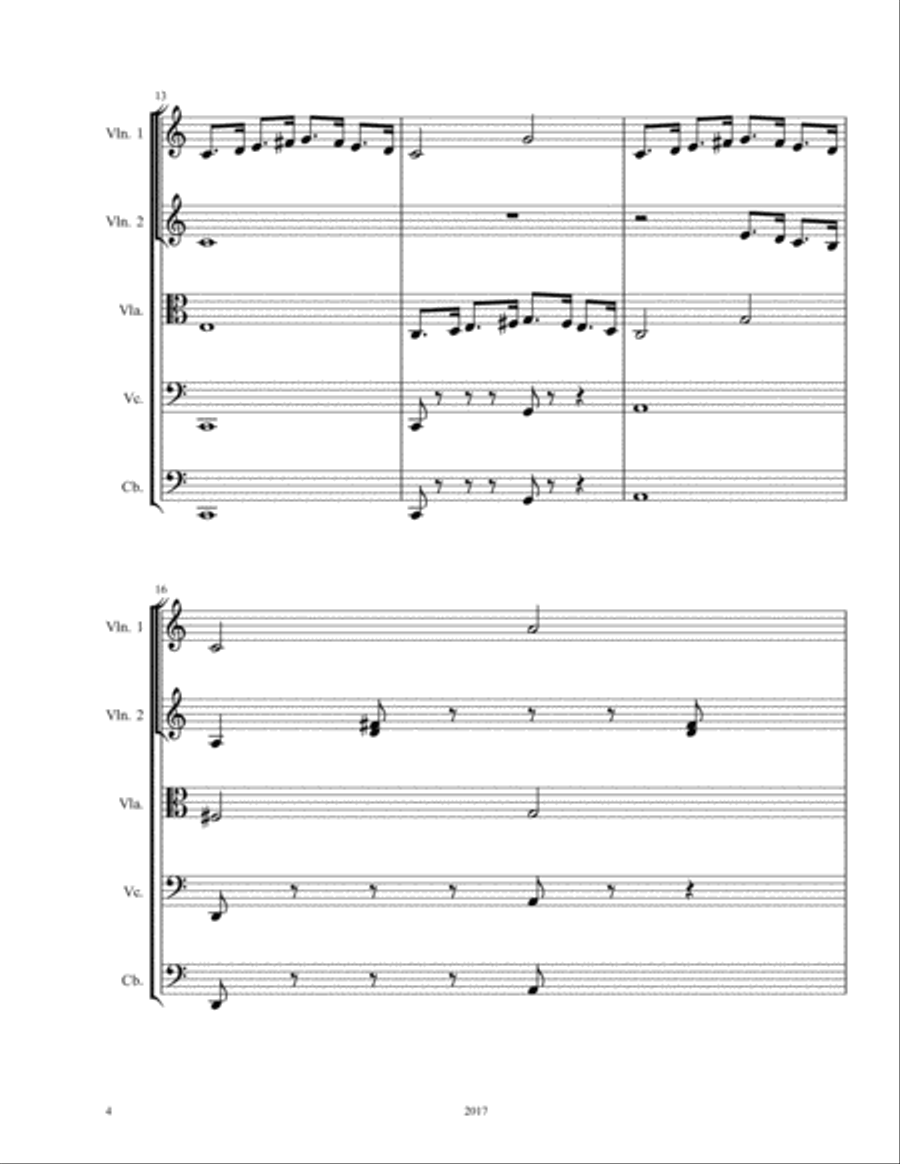 Day at the Beach Day at the Beach String Quartet scores gallery preview page 4