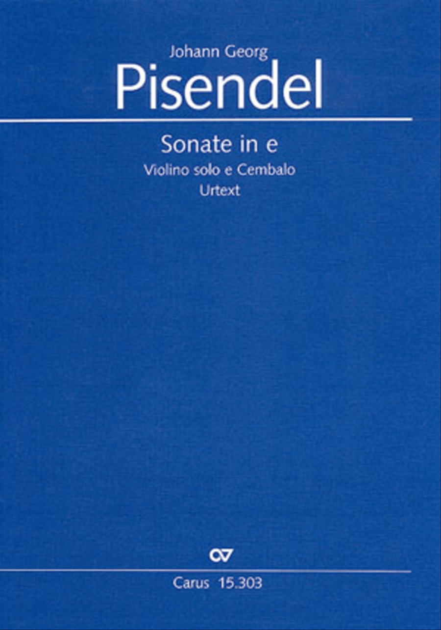 Sonate in e Violin scores gallery preview page 1