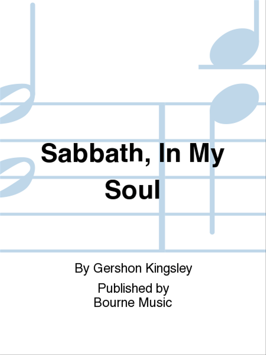 Sabbath, In My Soul 4-Part scores gallery preview page 1