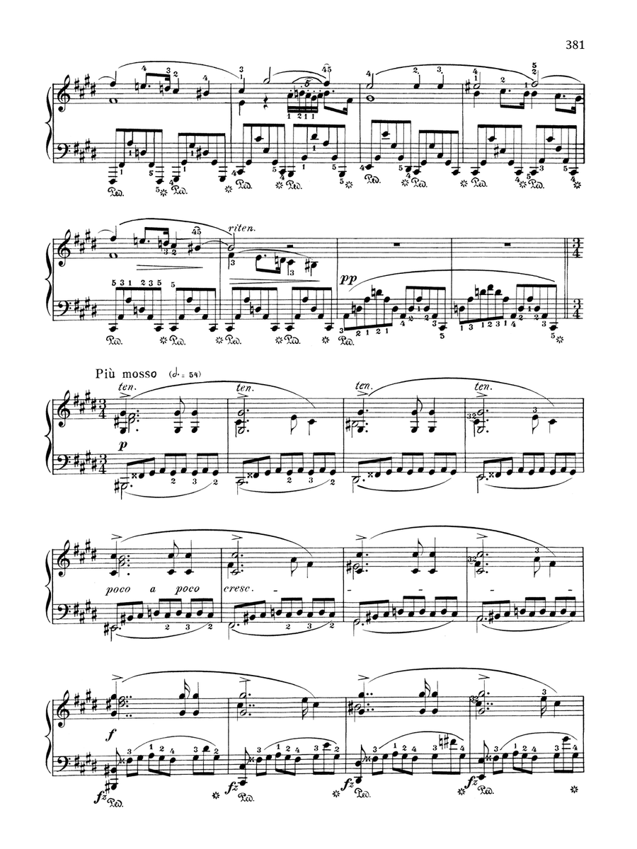 Nocturne in C-sharp minor, Op. 27, No. 1 Piano Solo scores gallery preview page 2