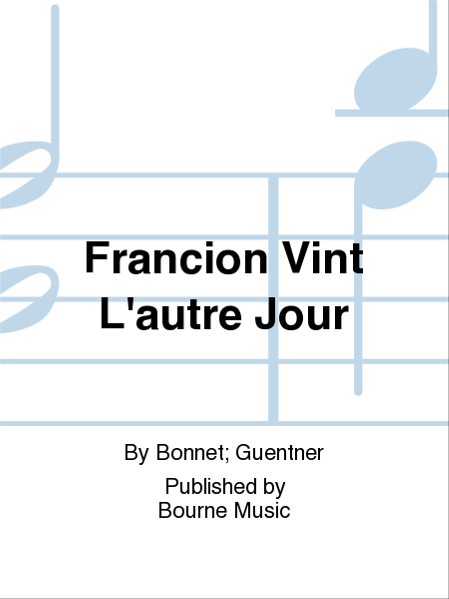 Francion Vint L'autre Jour 4-Part scores gallery preview page 1