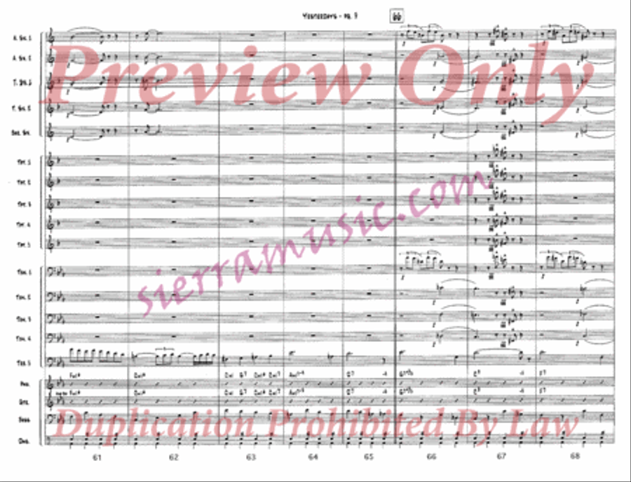 Yesterdays Yesterdays Jazz Ensemble scores gallery preview page 10