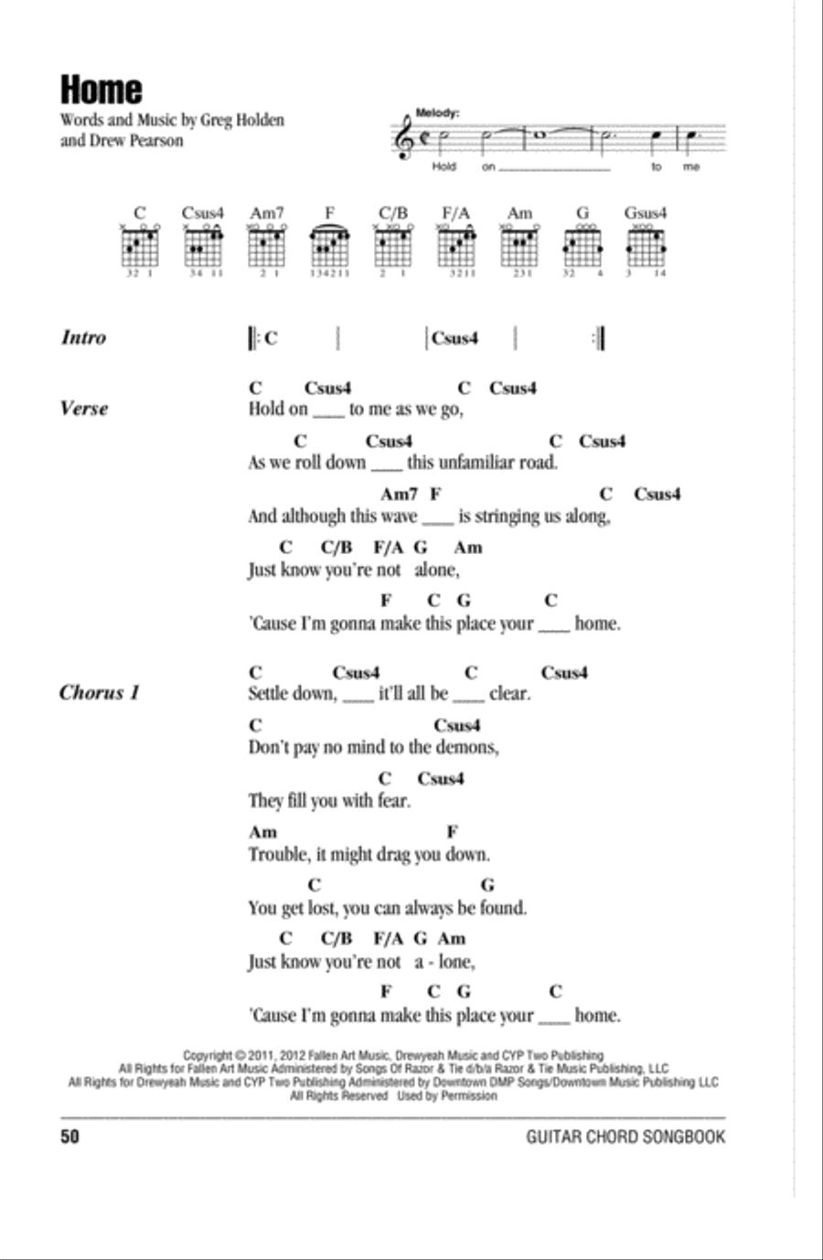 Home Acoustic Guitar scores gallery preview page 1