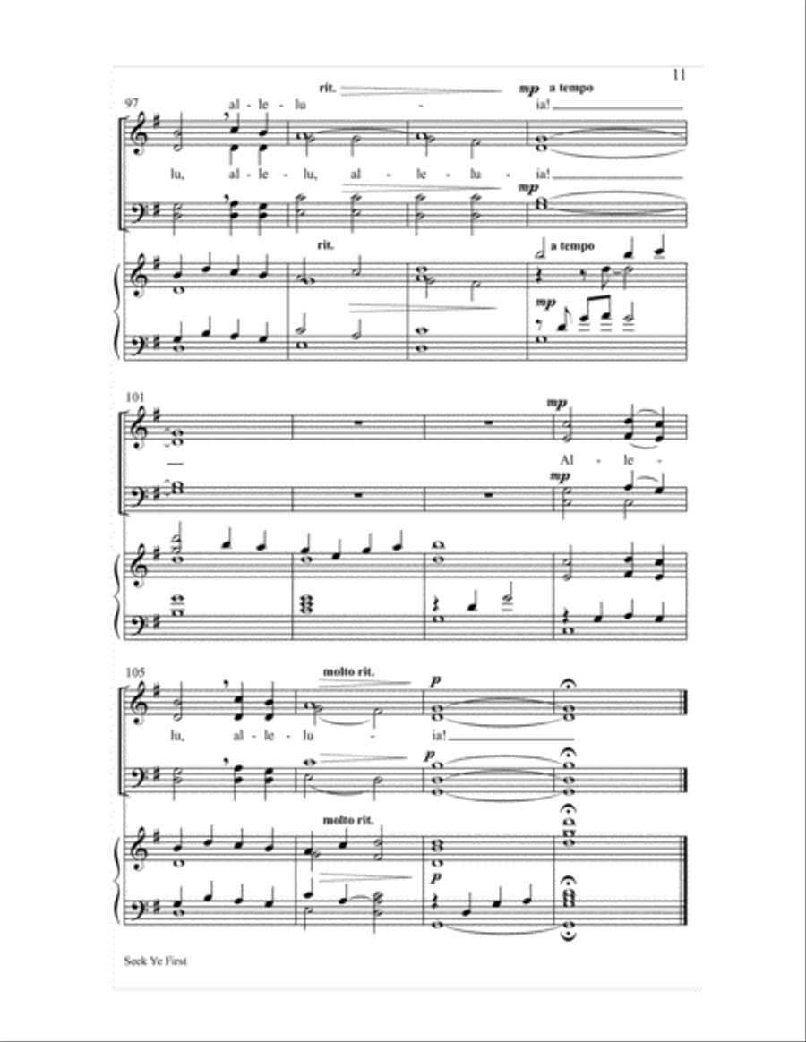 Seek Ye First 4-Part scores gallery preview page 11