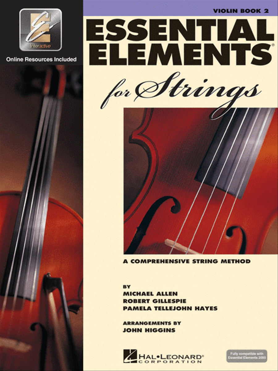 Book cover for Essential Elements for Strings – Book 2 with EEi