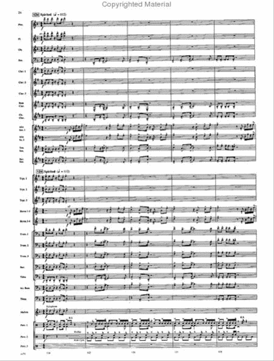 American Folk Fantasia Concert Band scores gallery preview page 25