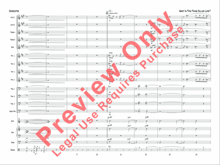 What Is This Thing Called Love? (from Wake Up and Dream) Jazz Ensemble scores gallery preview page 3