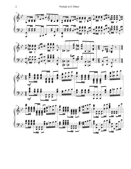Rachmaninoff Prelude in G minor (Op 23, No 5) with embellishments image number null