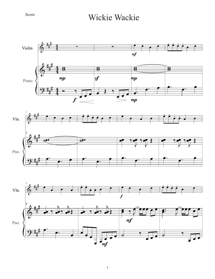 Three Pieces in the style of Lindsey Stirling Score and Parts scores gallery preview page 2