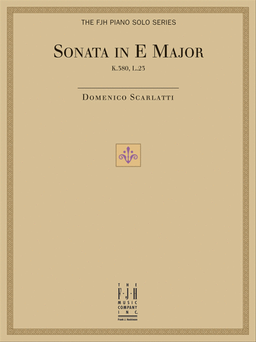 Sonata in E Major, K.380, L.23