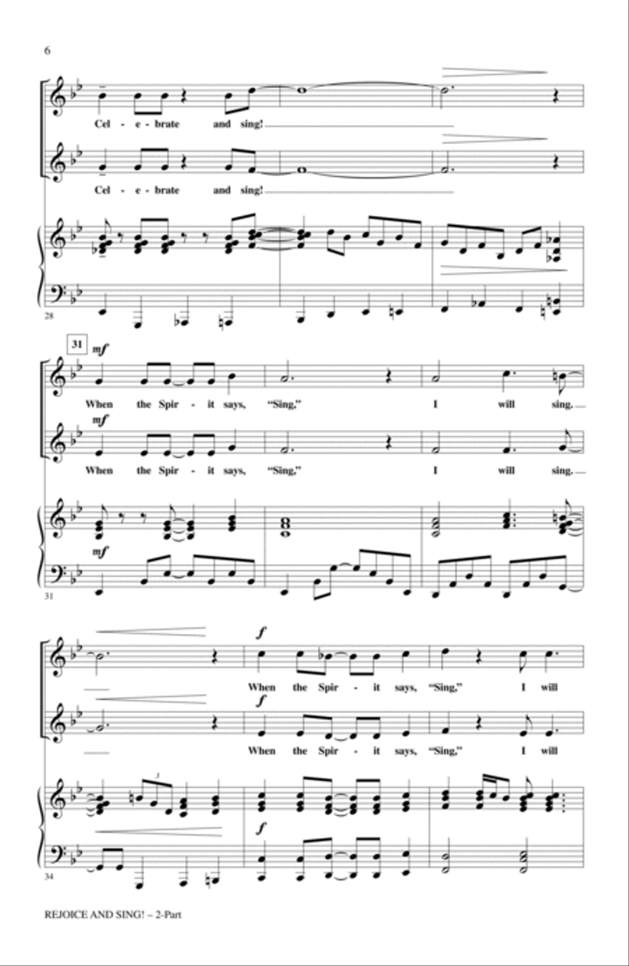 Rejoice And Sing! 2-Part scores gallery preview page 4