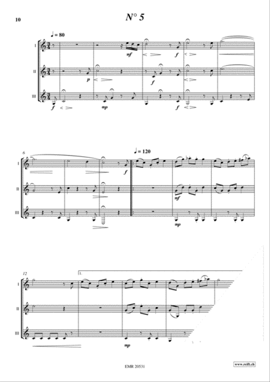 6 Trios Thalwil Alphorn scores gallery preview page 7