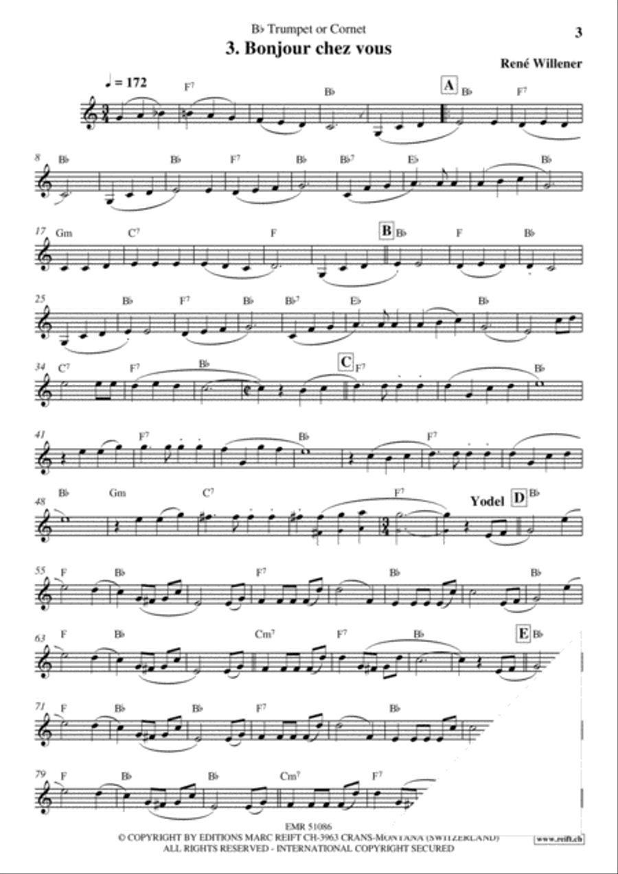 La Fete au Chalet Volume 1 Cornet scores gallery preview page 5