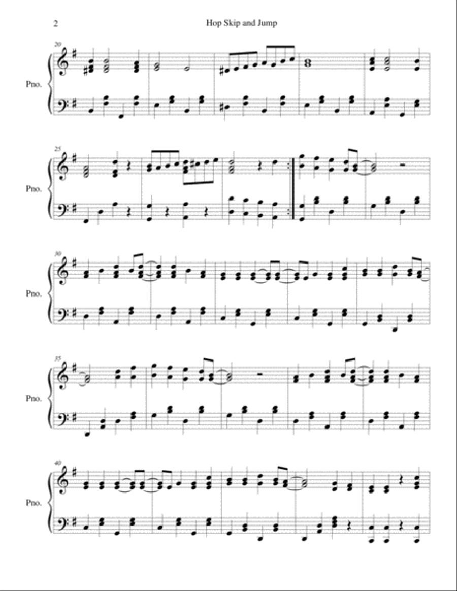 4 Super Fun Songs With Rhythm Piano Solo scores gallery preview page 3