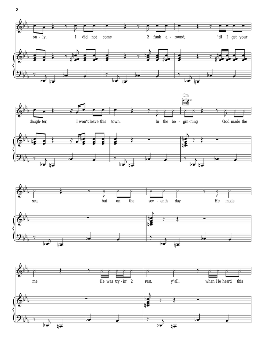 My Name Is Prince Piano, Vocal, Guitar scores gallery preview page 2