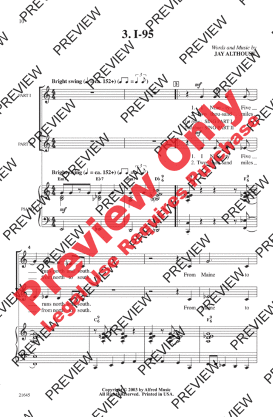 A Jazz Trio 2-Part scores gallery preview page 10