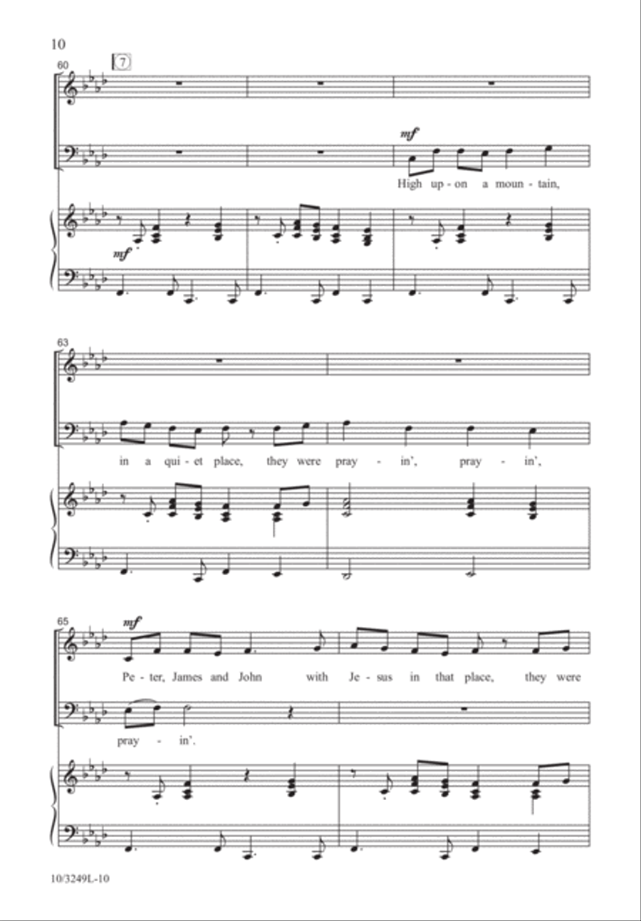 High Upon a Mountain 4-Part scores gallery preview page 10
