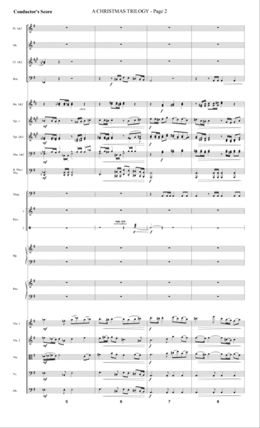 A Christmas Trilogy (from Carols For Choir And Congregation) - Score Choir scores gallery preview page 2
