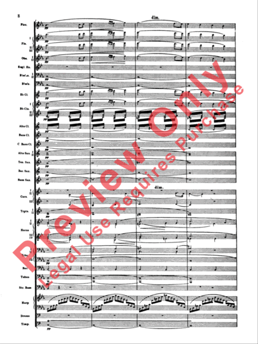 Elsa's Procession to the Cathedral Concert Band scores gallery preview page 9