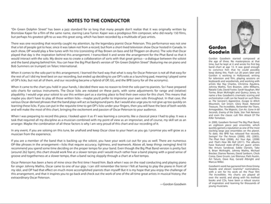 On Green Dolphin Street: Score Jazz Ensemble scores gallery preview page 2