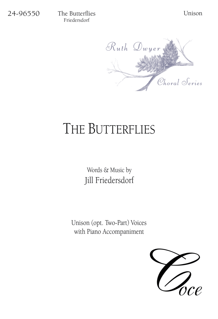 The Butterflies Unison Choir scores gallery preview page 1
