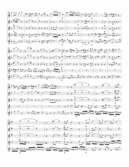 Aria: An irdische Schaetze das Herze zu haengen from Cantata BWV 26 (arrangement for 5 recorders)