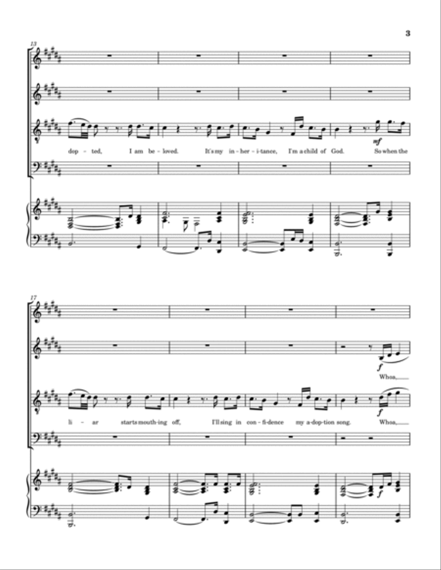 Adoption Song 4-Part scores gallery preview page 4