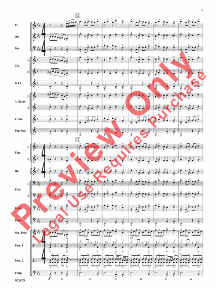 Rondo Picoso Concert Band scores gallery preview page 8