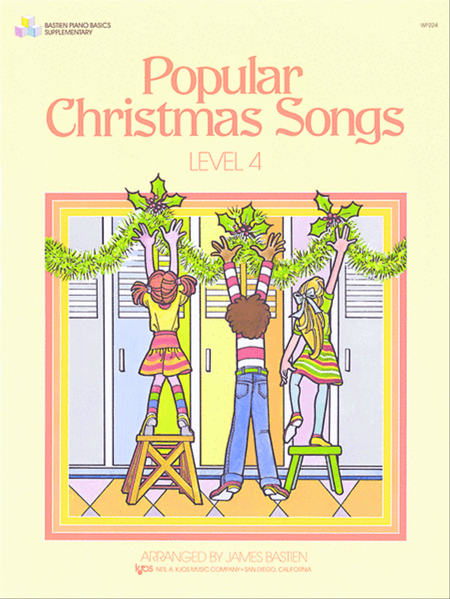 Book cover for Popular Christmas Songs, Level 4