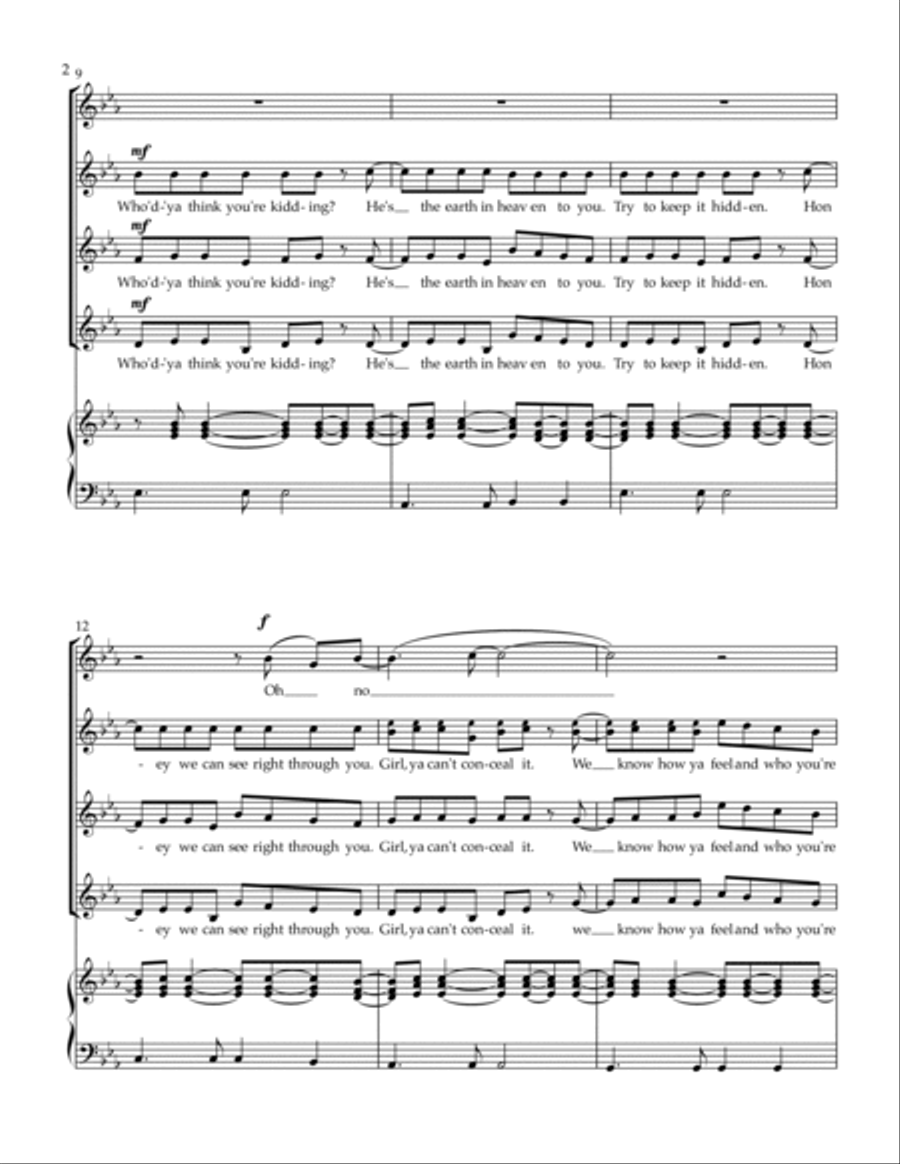 I Won't Say (i'm In Love) SSA scores gallery preview page 2