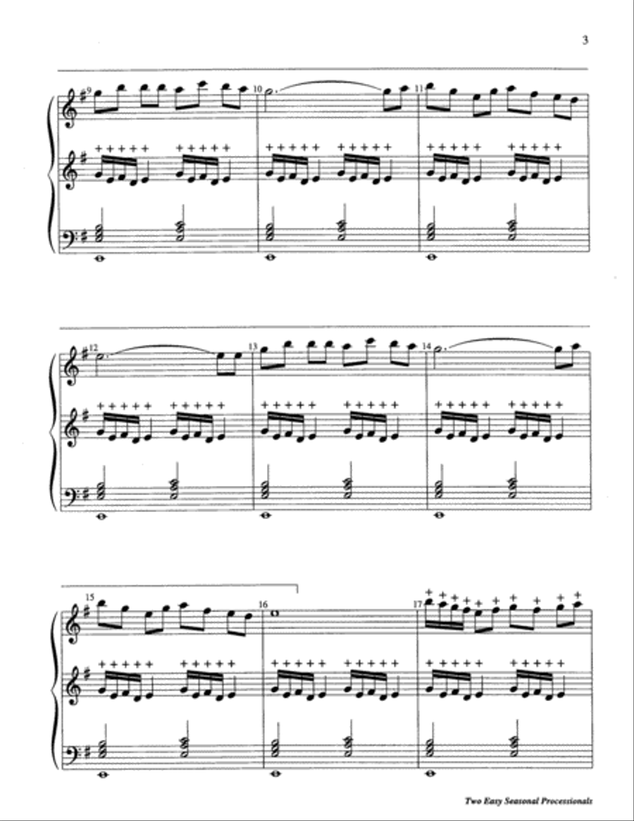 Two Easy Seasonal Processionals 5-Octaves scores gallery preview page 11